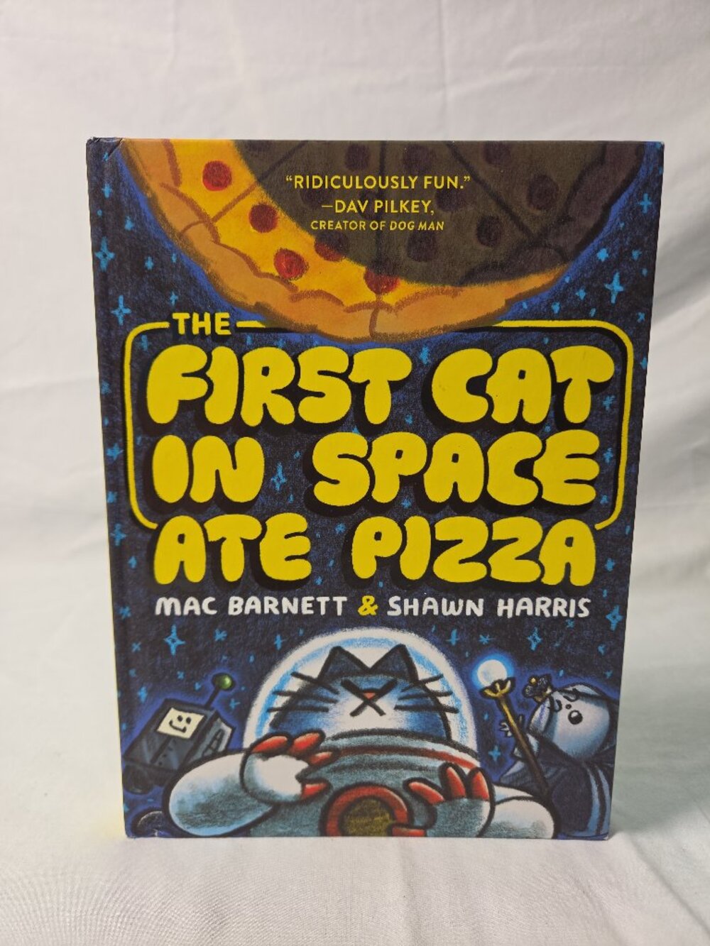 The First Cat in Space Ate Pizza Book 1 - Mac Barnett - Hardcover Graphic Novel